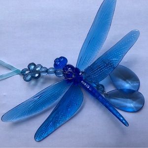 tii Collections P3244, Acrylic Hanging Dragonfly, Blue